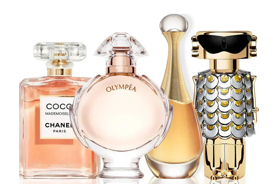 Set de 4 parfumuri | Coco Chanel + Olympea + J'Adore + Fame 100 ml
